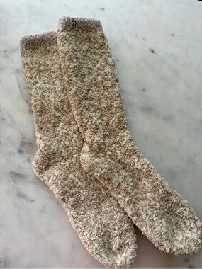 UGG Cozy Crew Socks in Beige